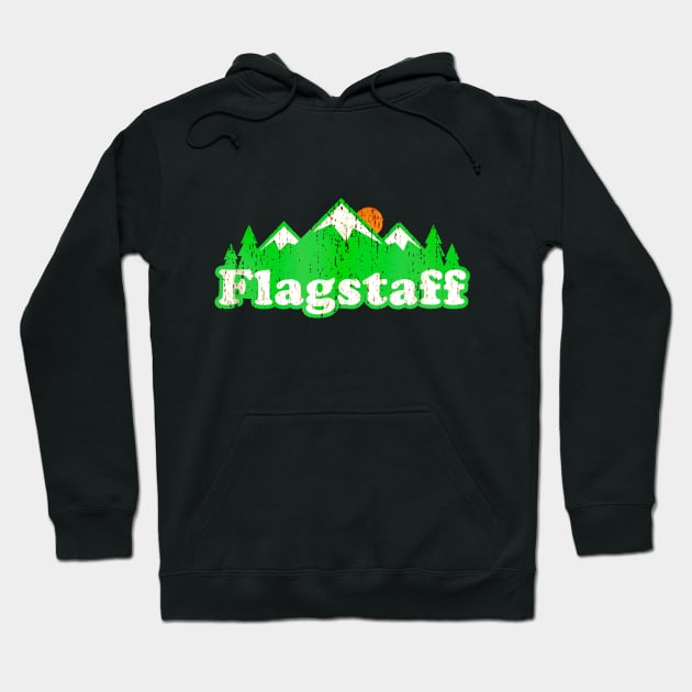 Flagstaff Arizona AZ Shirt Vintage Hiking Mountains Hoodie by Jipan